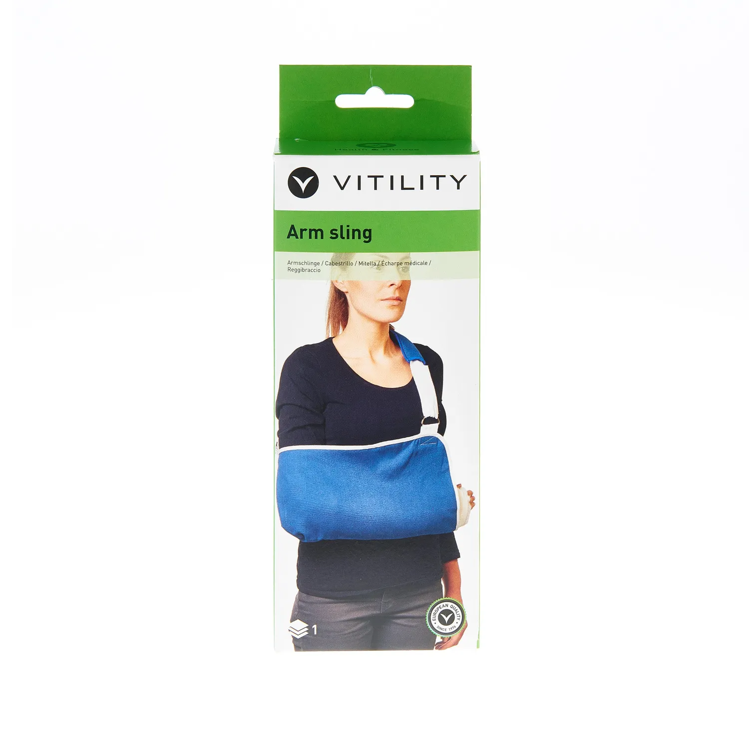 Vitility armfatle støtte for restitusjon