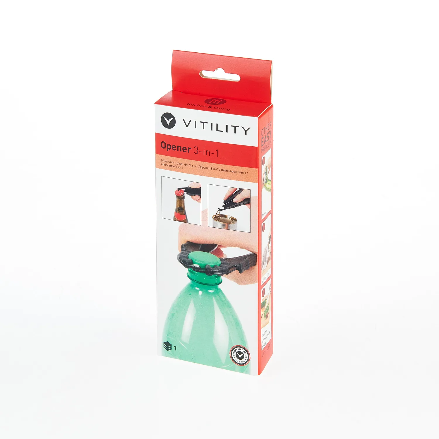 Vitility 3-i-1 åpner ergonomisk skrulkork