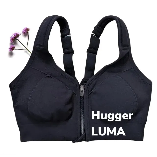 Trulife Prairie Wear Hugger Luma kompresjons-BH svart høy støtte