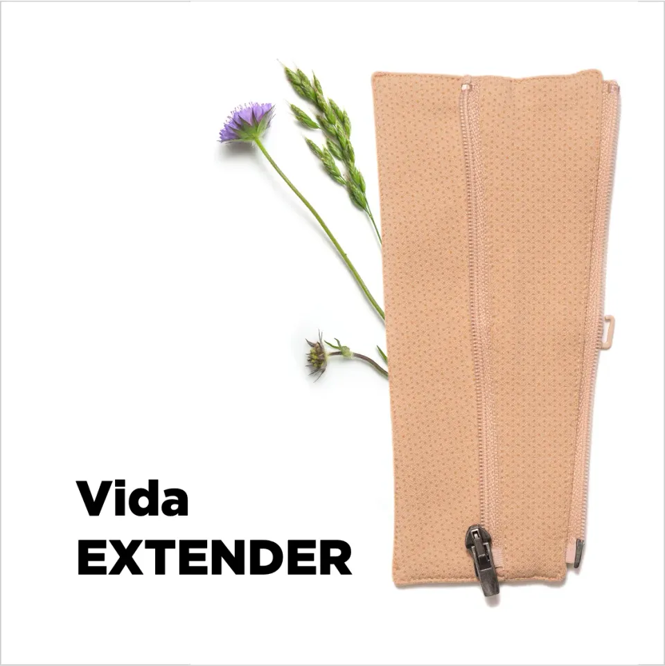 Trulife VidaEXTENDER BH-forlenger medium svart glidelås