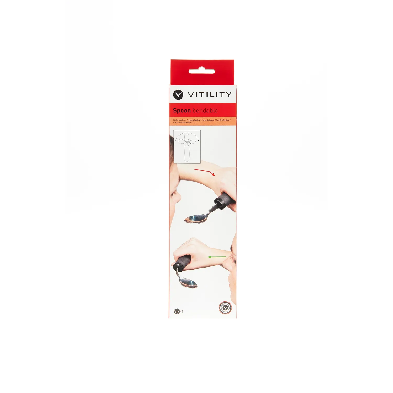 Vitility bøybar spiseskje ergonomisk 25 cm