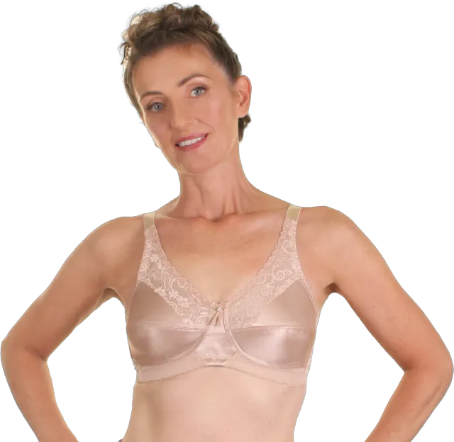 Trulife Barbara 210 softcup BH latte med blonder