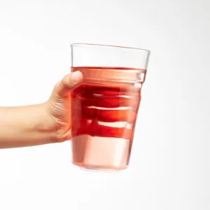 Uknuselig glass plast krystallklart med grep