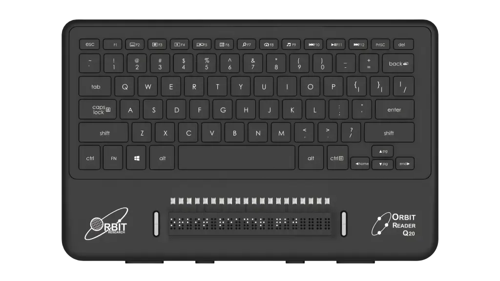 Orbit Reader Q20 punktskriftleser QWERTY-tastatur