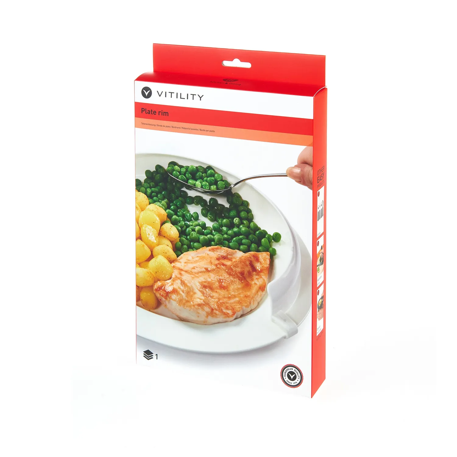 Vitility tallerkenkant universal spisekant 27 cm plast