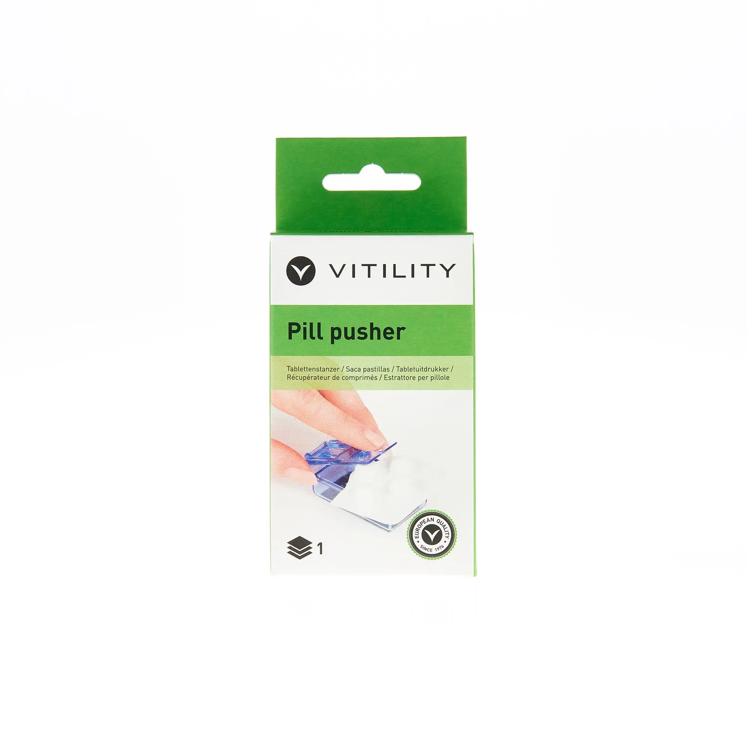 Vitility pillebrettåpner ergonomisk tabletthjelp