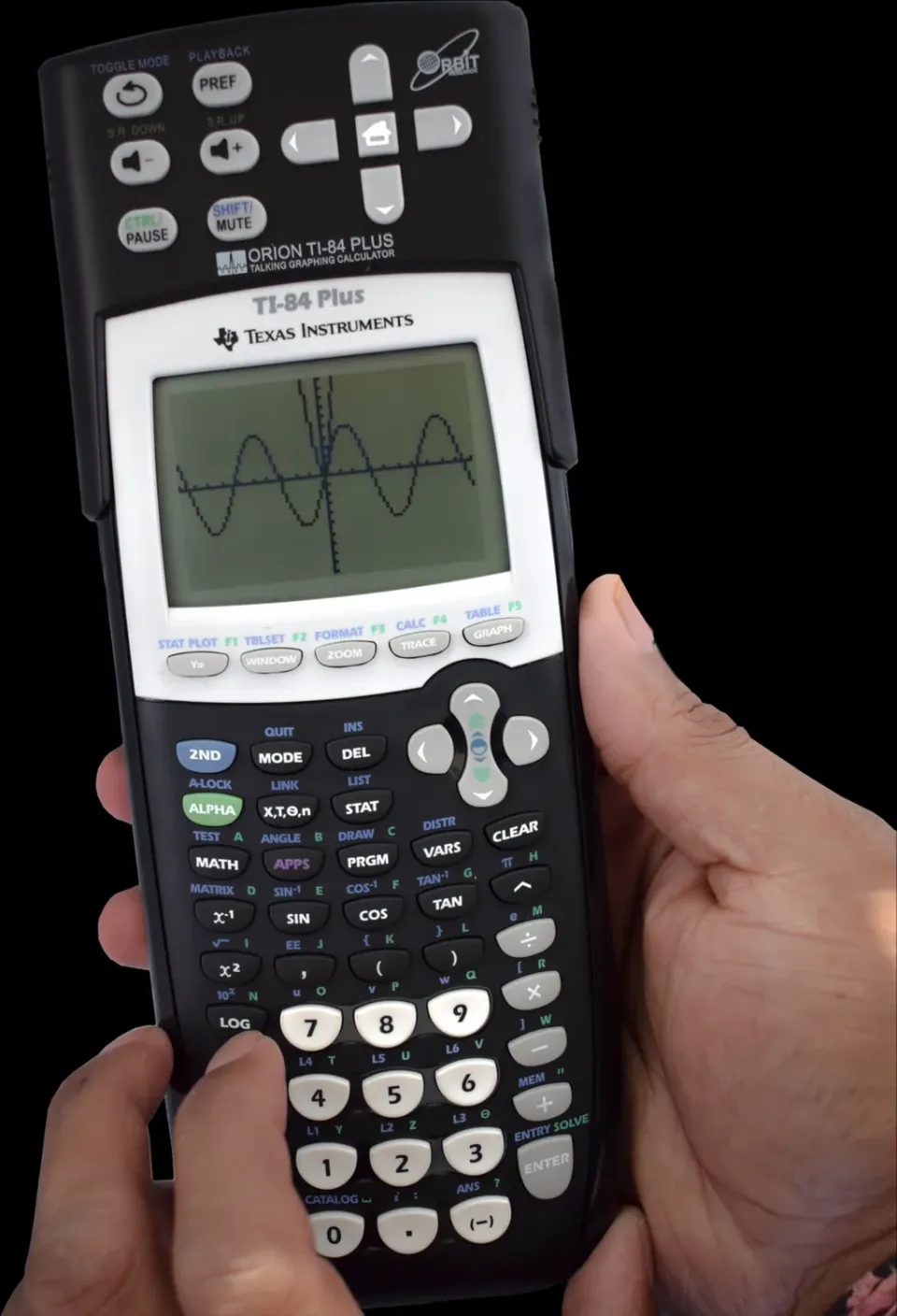 Orbit Reader Orion TI-84 Plus grafisk kalkulator med tale
