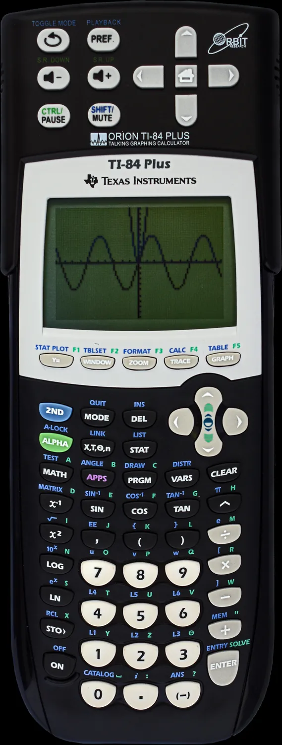 Orbit Reader Orion TI-84 Plus grafisk kalkulator med tale