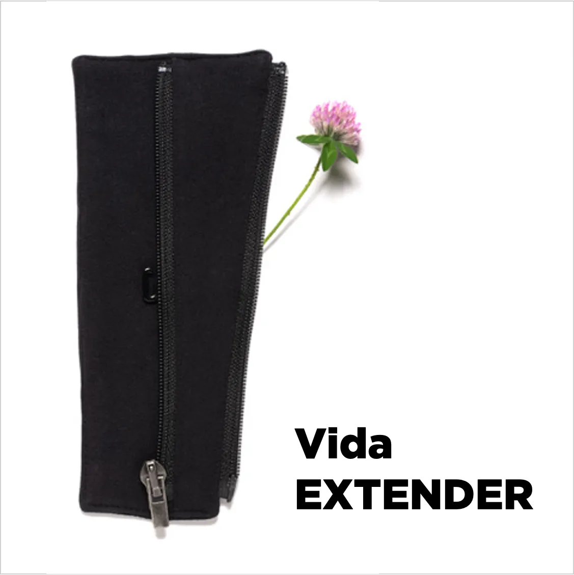 Trulife VidaEXTENDER BH-forlenger medium svart glidelås