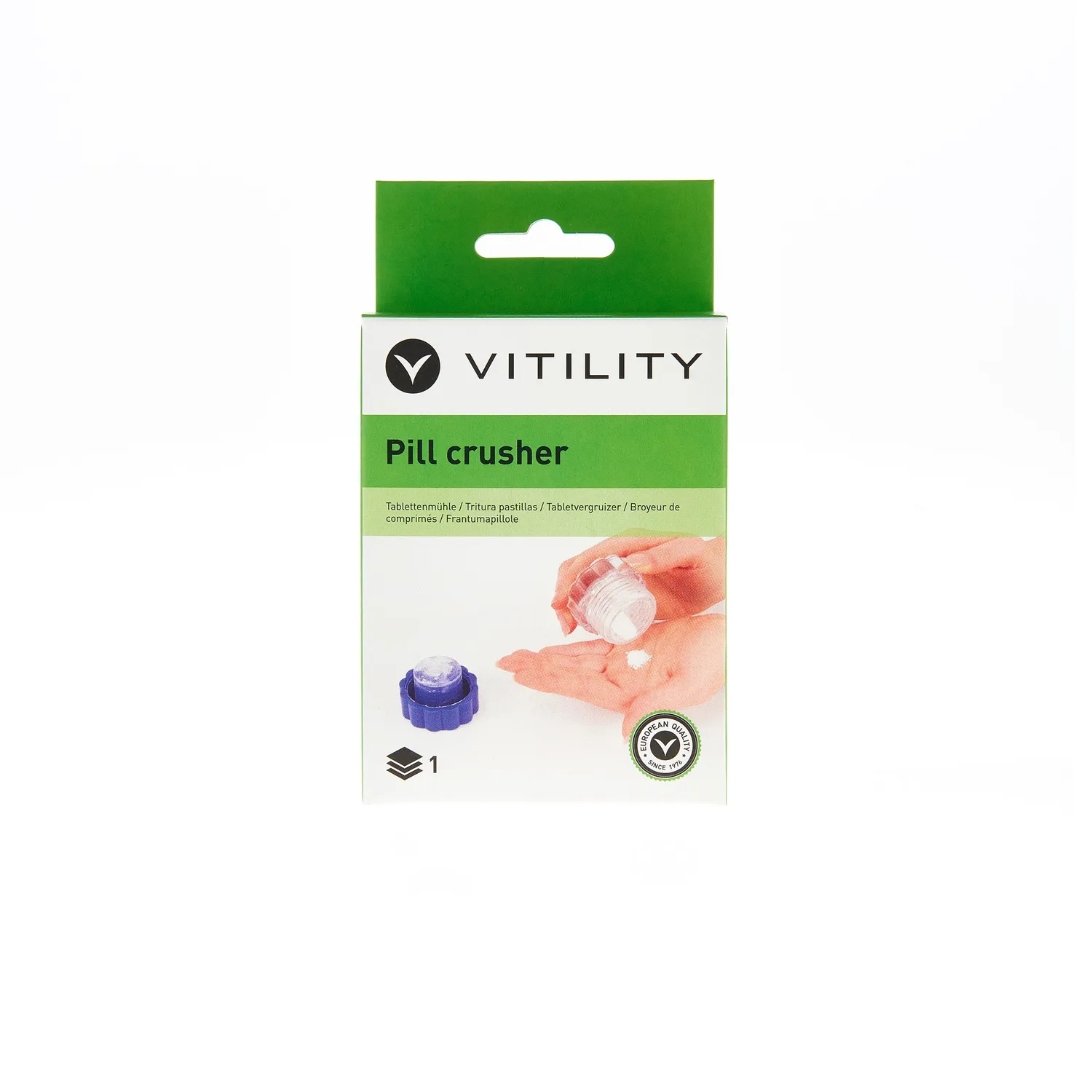 Vitility pilleknuser ergonomisk med oppbevaring
