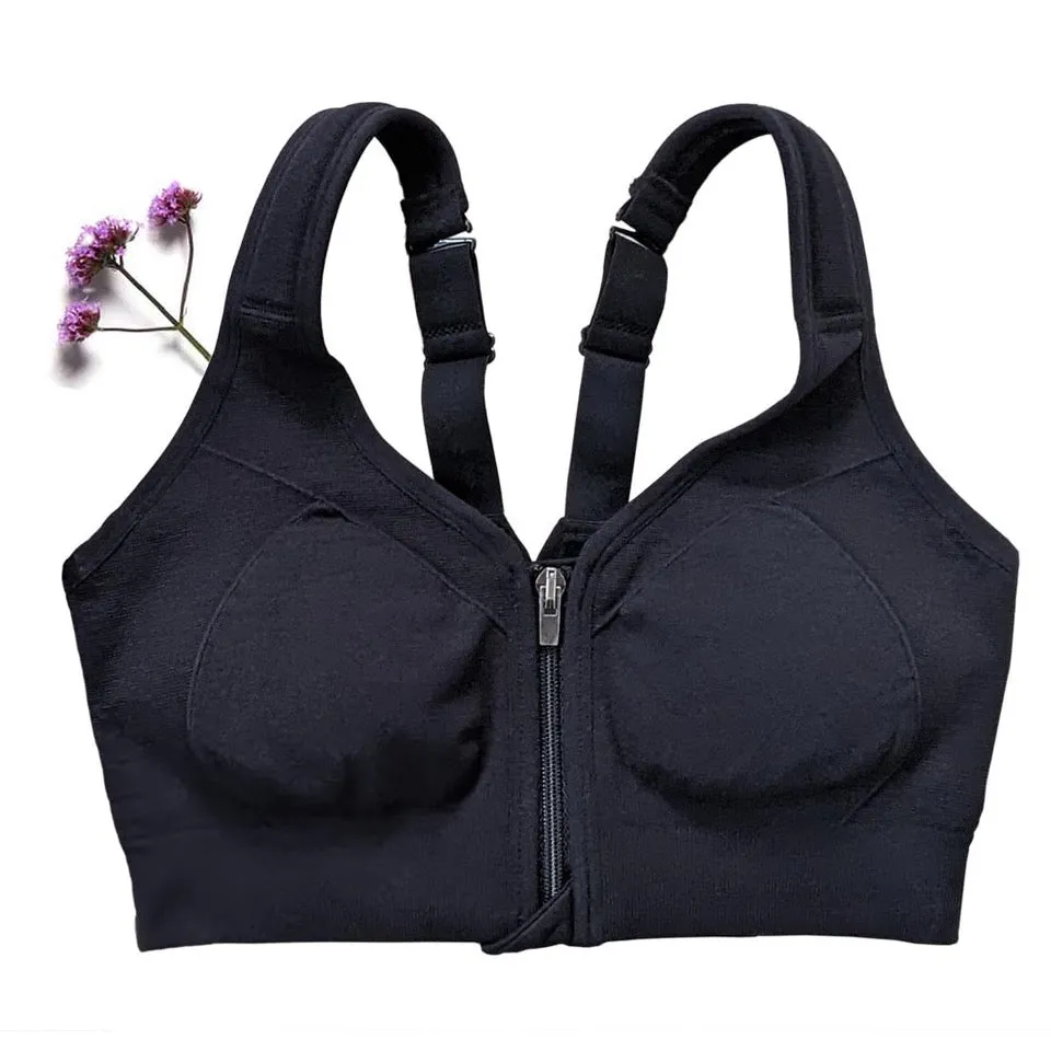 Trulife Prairie Wear Hugger Luma kompresjons-BH svart høy støtte
